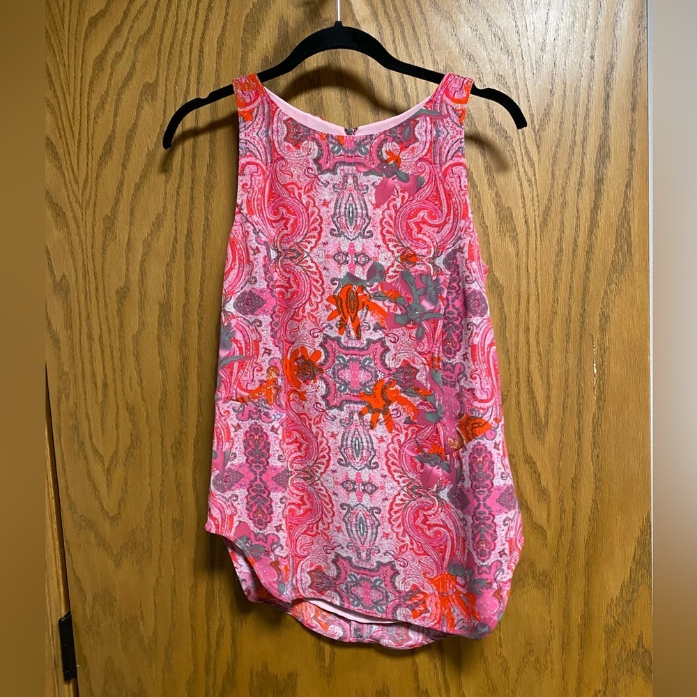 CAbi Jubilee Pink Paisley Print Sleeveless Top Style 127 - XS - Picture 7 of 8